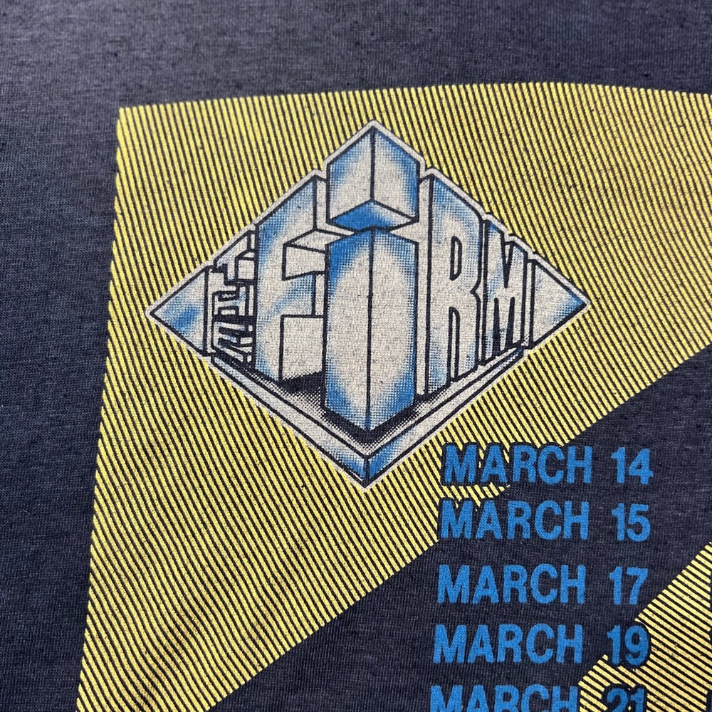 Vintage 80s Jimmy Page The Firm Tour T-Shirt - Picture 14 of 16